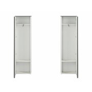 Stylefy Gaho Armoire Pin des neiges Anthracite