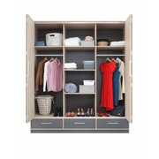 Stylefy Anselm Armoire I Chêne Anthracite