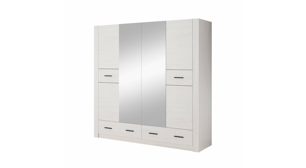 Stylefy Andersen Armoire à portes coulissantes Pin Andersen