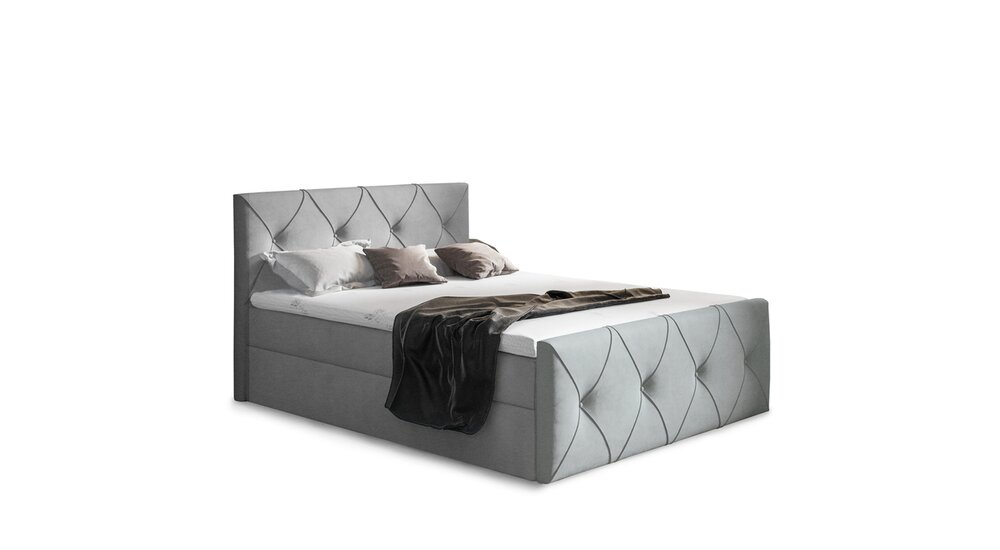 Stylefy Arian Lux Lit boxspring 200x200 cm Violet