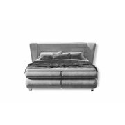 Stylefy Tyson Lit boxspring 180x200 cm Cuir synthétique MADRYT Blanc à ressorts bonnell