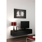 Stylefy VAGO Meuble TV 140 cm Noir