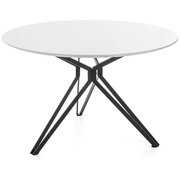 Stylefy Pixel Table salle a manger Blanc O120x76
