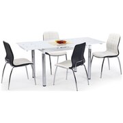 Stylefy L31 Table salle a manger Verre Blanc