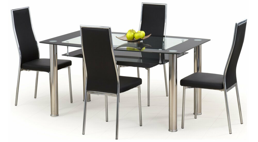 Stylefy Cristal Table salle a manger Verre 150x90x77