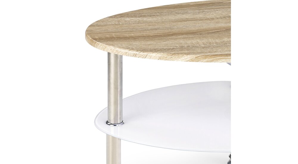 Stylefy Medea Table basse 45x50x90 cm Chene Blanc