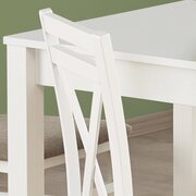 Stylefy Ksawery Table salle a manger Blanc 120x68x76