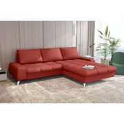 Stylefy Damian Canapé dangle Cuir synthétique MADRYT Rouge Droite sans