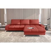 Stylefy Damian Canapé dangle Cuir synthétique MADRYT Rouge Droite sans