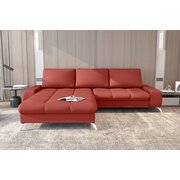Stylefy Damian Canapé dangle Cuir synthétique MADRYT Rouge Gauche avec