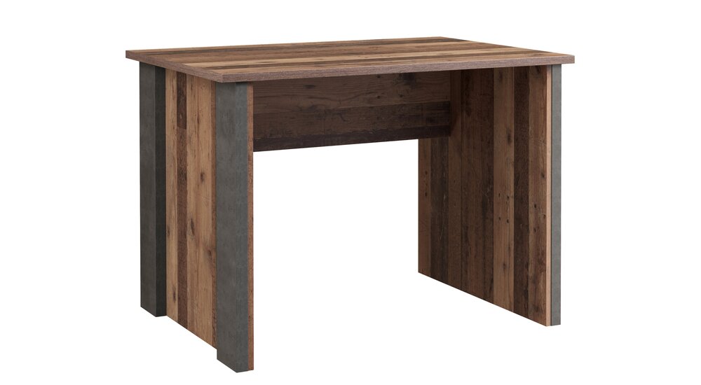 Stylefy Califfo Table de bureau Aspect bois vieilli Aspect beton