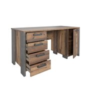 Stylefy Califfo Table de bureau Aspect bois vieilli Aspect beton