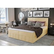 Stylefy Amber Lit boxspring 180x200 cm Cuir synthétique SOFT Crème