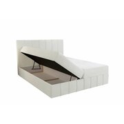 Stylefy Amber Lit boxspring 180x200 cm Cuir synthétique SOFT Champagne