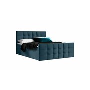 Stylefy Luciano Lit boxspring 120x200 cm Tissu structuré INARI Turquoise