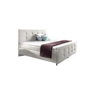 Stylefy Primo Lit boxspring 120x200 cm Cuir synthétique SOFT Blanc