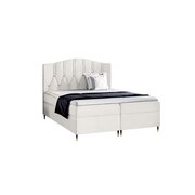 Stylefy Palmira Lit boxspring 180x200 cm Cuir synthétique SOFT Blanc