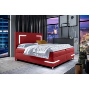 Stylefy Sancho Lit boxspring 120x200 cm Cuir synthétique SOFT Rouge