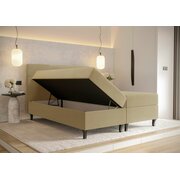 Stylefy Cora Lit boxspring 160x200 cm Cuir synthétique SOFT Champagne