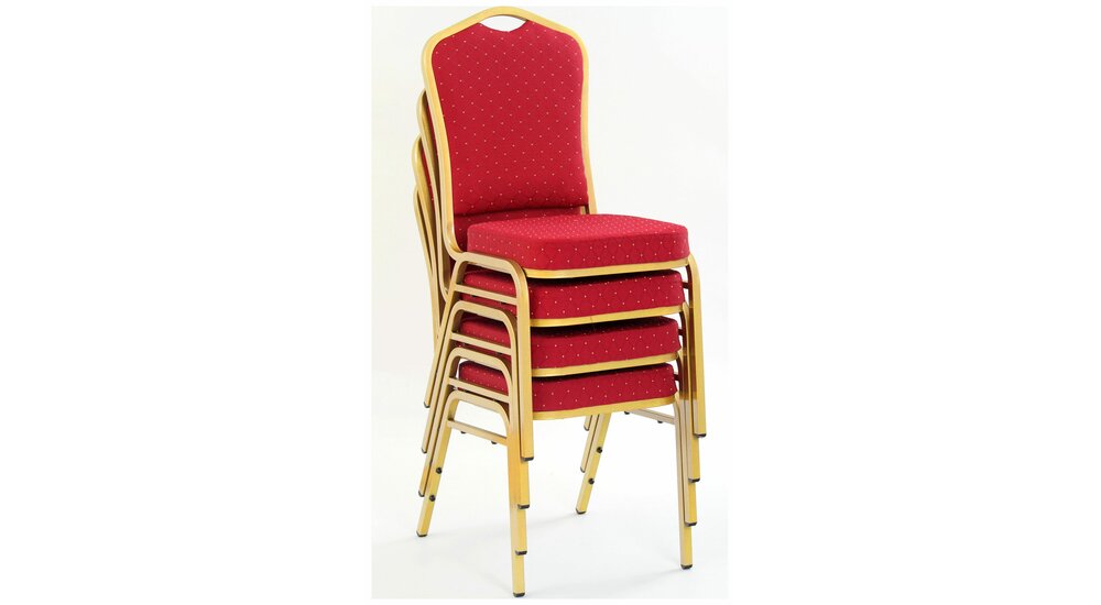 Stylefy K66 Chaise de salle a manger Rouge 93x45x48
