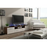 Stylefy Evoro Meuble TV 194 cm Prunier Blanc
