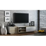 Stylefy Sagmi I Meuble TV 180 cm Sonoma Blanc