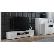 Stylefy Veva Meuble TV 180 cm Blanc | Chene Sonoma