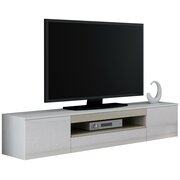 Stylefy Veva Meuble TV Suspendu 180 cm Blanc Sonoma
