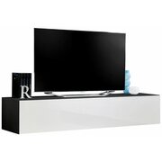 Stylefy FLI T30 Meuble TV 30x160x40 cm Noir Blanc