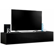 Stylefy FLI T30 Meuble TV 30x160x40 cm Noir