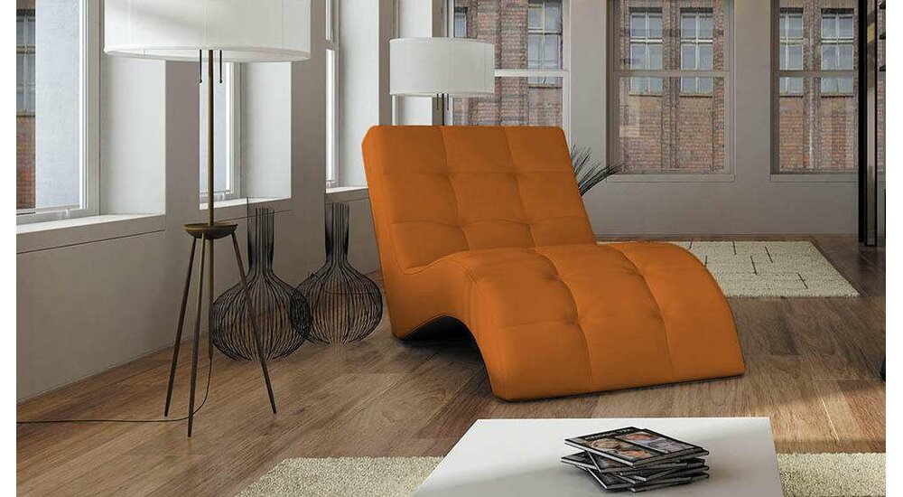 Stylefy LAGUNA Fauteuil relax  68x167x80 cm Orange