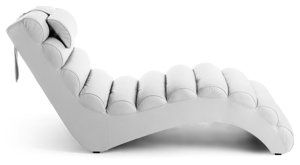 Stylefy RELIKS Fauteuil relax 68x167x79 cm Blanc