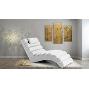 Stylefy RELIKS Fauteuil relax 68x167x79 cm Blanc