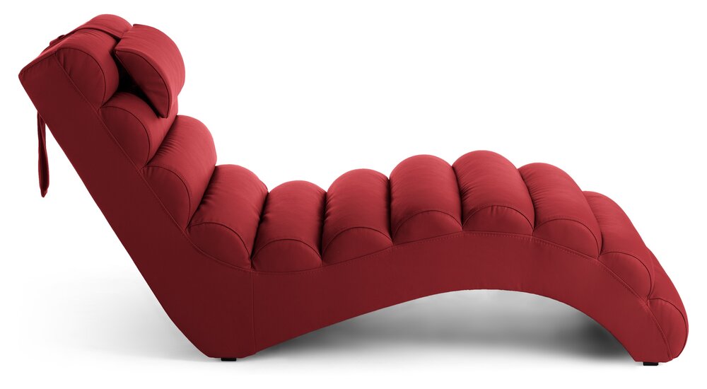 Stylefy RELIKS Fauteuil relax 68x167x79 cm Rouge
