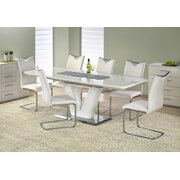 Stylefy Mistral Table de salle a manger extensible Blanc 160-220x90x77 cm