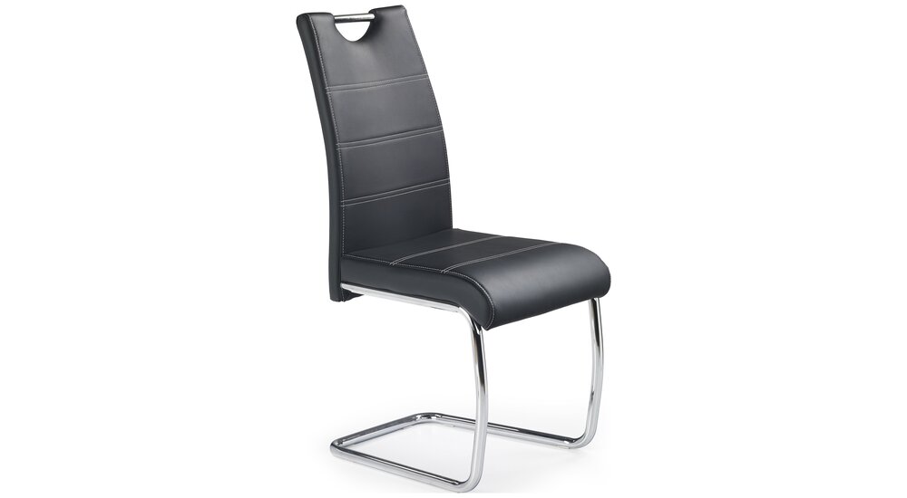 Stylefy K211 Chaise arquée (LxPxH): 42x60x97cm Noir