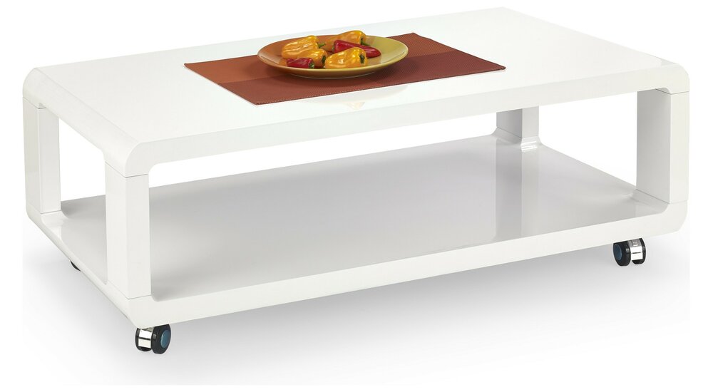 Stylefy FUTURA Table Basse (HxLxL): 105x58x38 cm Blanc