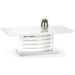 Stylefy Alison Table Basse 42x70x102 cm Blanc Acier