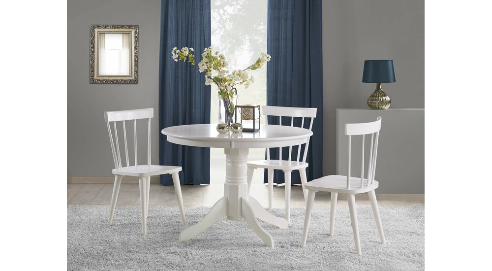 Stylefy Gloster Table de salle a manger  75x106 cm Blanc