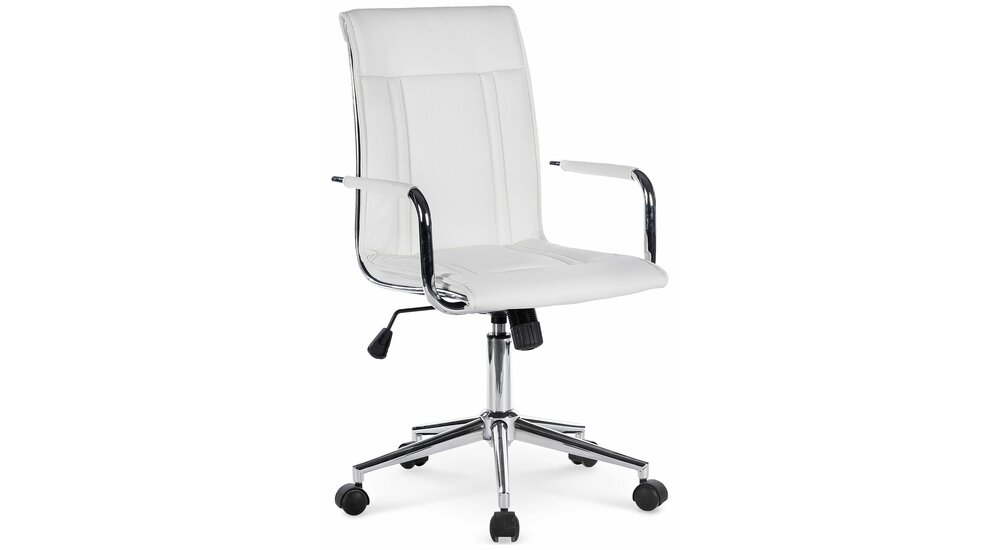 Stylefy Porto II Chaise de bureau Blanc Chrome