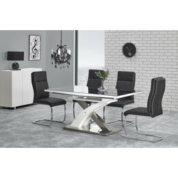Stylefy Sandor II Table de salle a manger extensible 75x90x160-220 cm