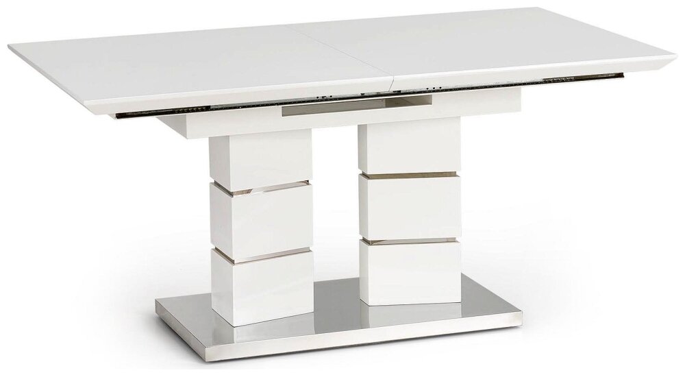Stylefy Lord Table de salle a manger extensible 160-200x90x75 cm Blanc