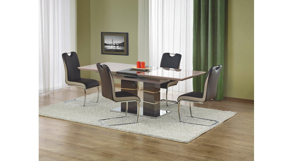 Stylefy Lord Table de salle a manger extensible 160-200x90x75 cm Gris