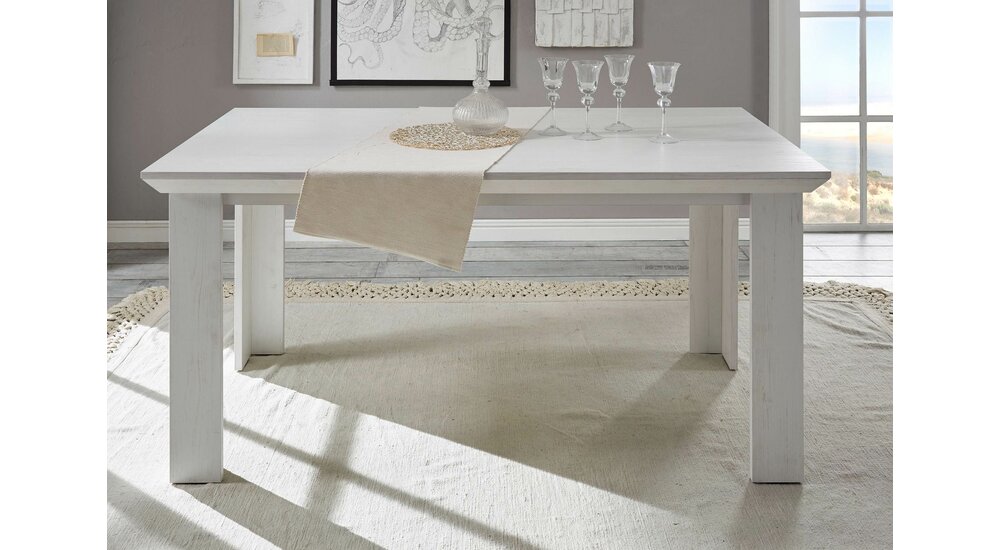 Stylefy Liliann Table de salle a manger Blanc