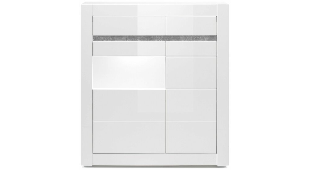 Stylefy Edelstein Vitrine Blanc mat | Blanc brillant