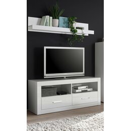 Stylefy Alberta meuble TV Blanc mat | Blanc brillant