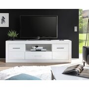 Stylefy Alberta meuble TV Blanc mat | Blanc brillant