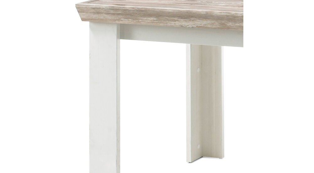 Stylefy Samwell Table de salle a manger Pin Blanc|Pin