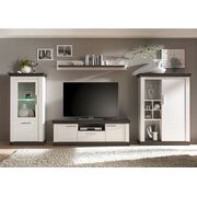 Stylefy Penelopa meuble TV Pin Blanc | Wenge