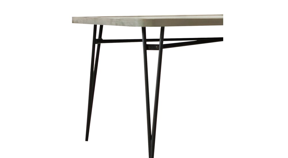 Stylefy Adesso Table Gris Noir Acacia